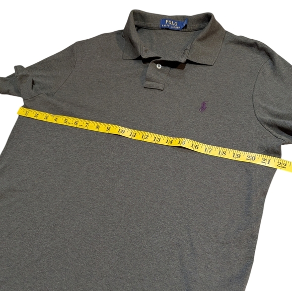 Polo Ralph Lauren Short Sleeve Cotton Polo Shirt Large Olive Hunter Green Preppy - Picture 7 of 7